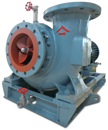 Mixed-flow centrifugal pump